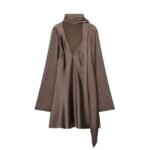 Silk midi dress - Image 2