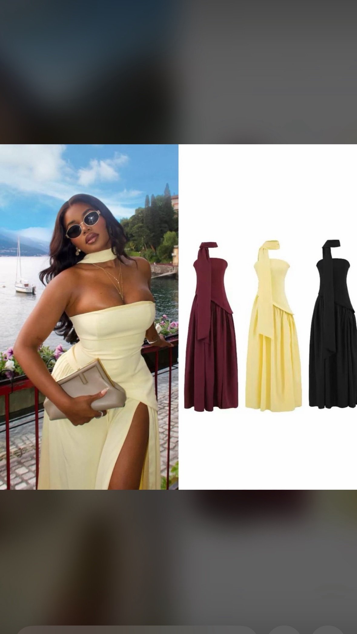 screenshot-7 Corset gown with scarf - Image 1